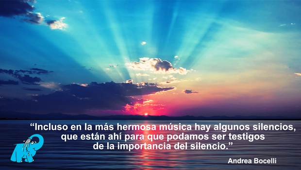 Una Enseñanza de Andrea Bocelli en la Frase del Día del Elefante Azul de Avilés